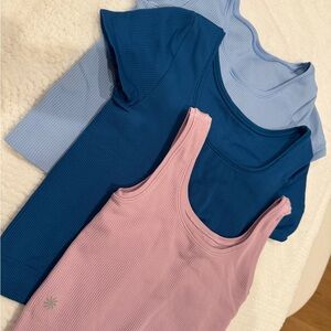 Athleta Girl tees and tank size 10/12